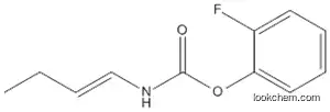 Molecular Structure of 88310-13-8 (Carbamic acid, 1-butenyl-, 2-fluorophenyl ester)
